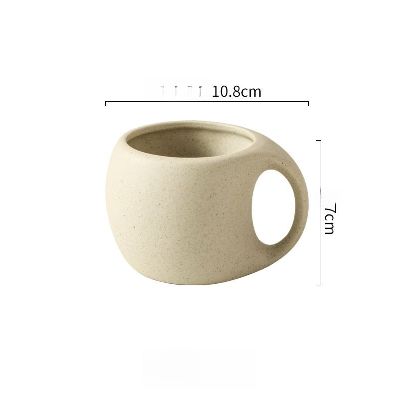 Caneca de café de cerâmica grossa, conjunto simples e criativo, caneca para chá da tarde, camping, uso doméstico_voghion.com