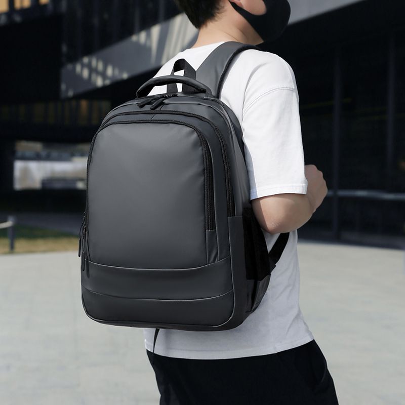 High End Men's Backpack Computer Commuting Business Bag High School Student Waterproof Schoolbag Casual Sports Bag_voghion.com