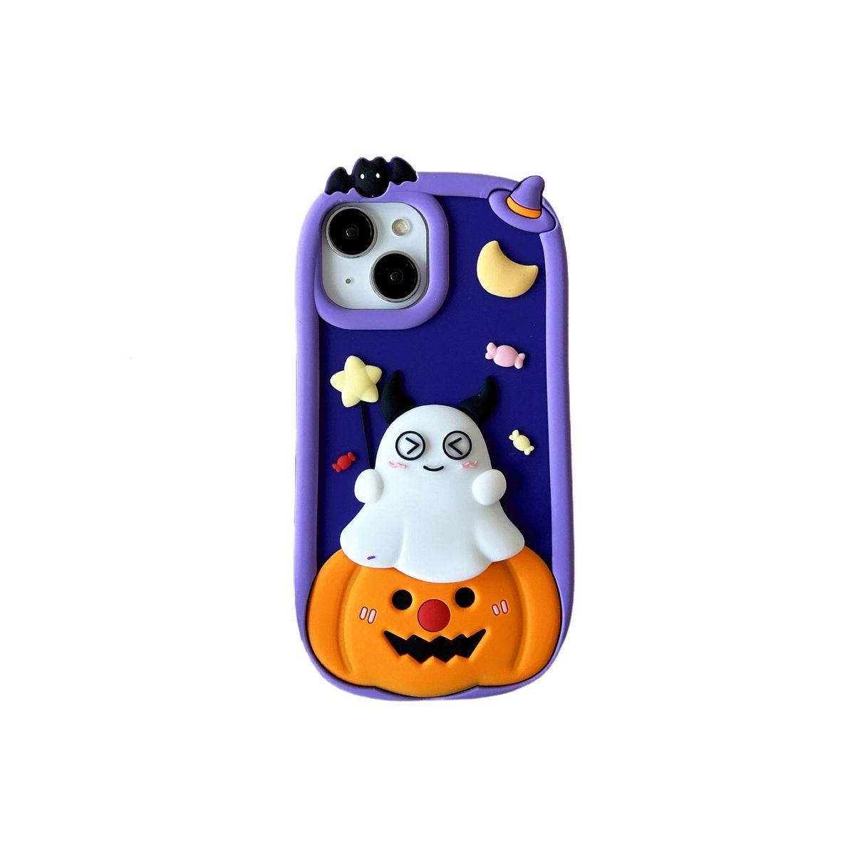 Vicces Halloween tök szellem Phone15Promax/13 mobiltelefon tok_voghion.com