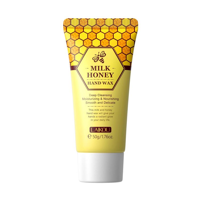 LAIKOU Honey & Milk Hand Mask - Ultra-odżywczy wosk do rąk, 50 g Głęboko nawilżający zabieg na suche dłonie, pielęgnacja w stylu spa​_voghion.com