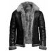 Men’s Faux Shearling Jacket – Winter Bomber Coat With Plush Lining & Suede-Like Finish (S-5XL)_voghion.com