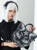 Y2K Gothic Dark Style Cat-face PU Handbag, Shoulder Crossbody Bag. Suitable For Festivals Such As Halloween And Dia De Los Muertos. Unique Design._voghion.com