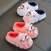Pantofole per bambini foderate in pile per mamma e bambini - Pantofole invernali antiscivolo per bambini piccoli e ragazzi (da 1 a 11 anni) - Impermeabili e calde per interni ed esterni_voghion.com