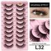 Eyelashes Set Ten Pairs Of Fox Eyelashes False Eyelashes Hard Stem Natural Curling Mink Thick Cat Eye Grafted Eyelashes Spot_voghion.com