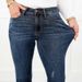 Dameskleding Jeans Grote maten Elastische Slim Fit Potloodbroek Rechte Denim Broek_voghion.com