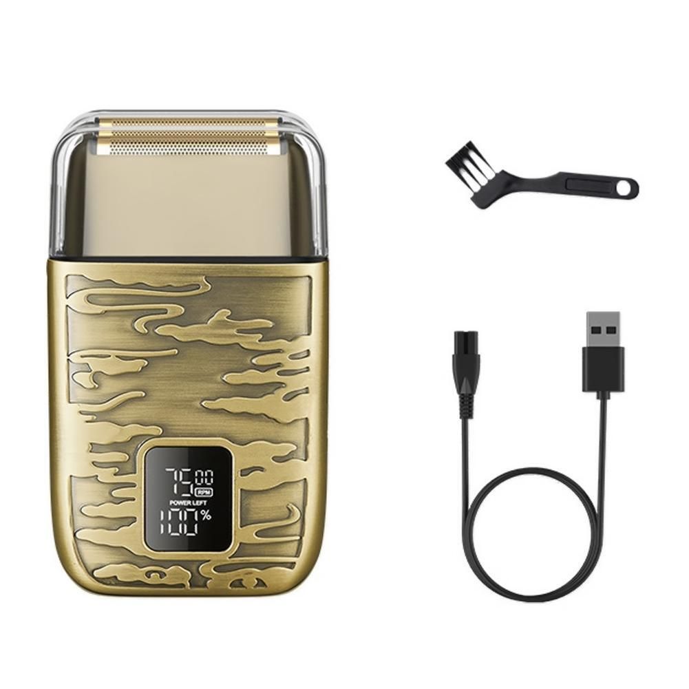 Electric Razor For Men Double Foil Beard Trimmer Close Head Shaver For Bald_voghion.com