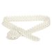 CALDA Europa e Stati Uniti Cintura Ragazza Perla Fiore Strass Ornamento Catena elastica in vita con abito bianco_voghion.com