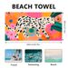 Toalha de praia personalizada com proteção UV - flanela dupla face e secagem rápida para natação, surfe e atividades ao ar livre_voghion.com