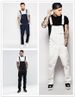 New denim overalls slim fit men's trousers overalls_voghion.com