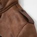 Men’s Faux Suede & Fleece Bomber Jacket – Slim Fit, Zip-Up Aviator Style (Black/Brown, M-5XL)_voghion.com