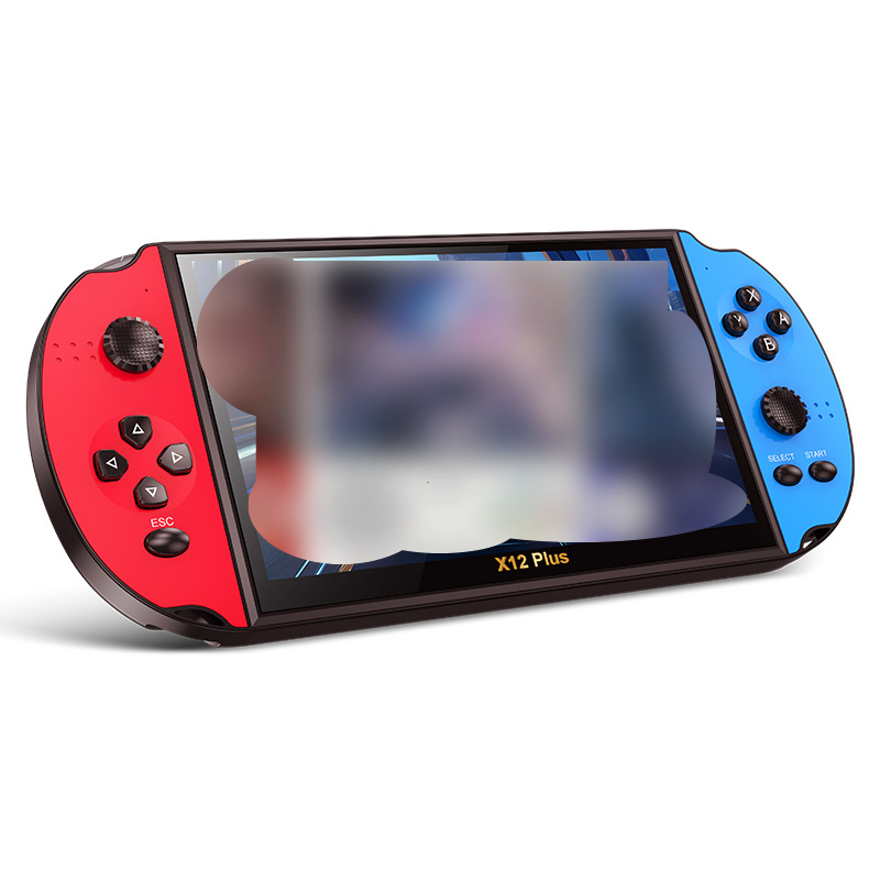 X12PLUS 7-calowa przenośna konsola do gier - przenośna mini-arkada z 8 emulatorami (PSP/FC/GBA, gry retro, ekran HD, ponad 5000 gier)​_voghion.com