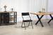 Lot de 2 chaises pliantes - Chaises de salle à manger pliables avec coussins, chaises d'appoint légères et portables pour cuisine, bureau, mariage, fête, chambre d'amis, noires_voghion.com