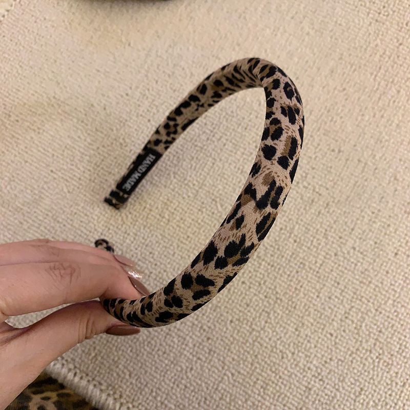 Kadınlar için Retro Leopar Desenli Büyük Bağırsak Saç Bandı At Kuyruğu Saç İpi Yüksek Elastikiyet ve Dayanıklı Lastik Bant Yüksek Kafatası Basınçlı Saç Başlığı_voghion.com