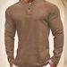 Men's Thermal Long Sleeve T-Shirt For Outdoor Sports & Casual Wear - Soft Polyester Fabric, Breathable & Comfortable Fit_voghion.com