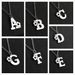 Heiße Verkäufe Skyrim Kristall Großbuchstabe Edelstahl Initial Halskette Frauen A-Z Alphabet Anhänger Halsketten Choker 2024 Trend_voghion.com