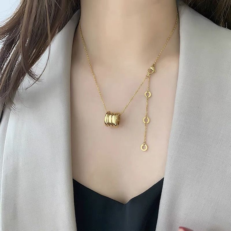 Marke Klassische Römischen Ziffern Halskette Edelstahl Kurze Frühling Anhänger Halsketten für Frauen Schlüsselbein Kette Männer Schmuck_voghion.com