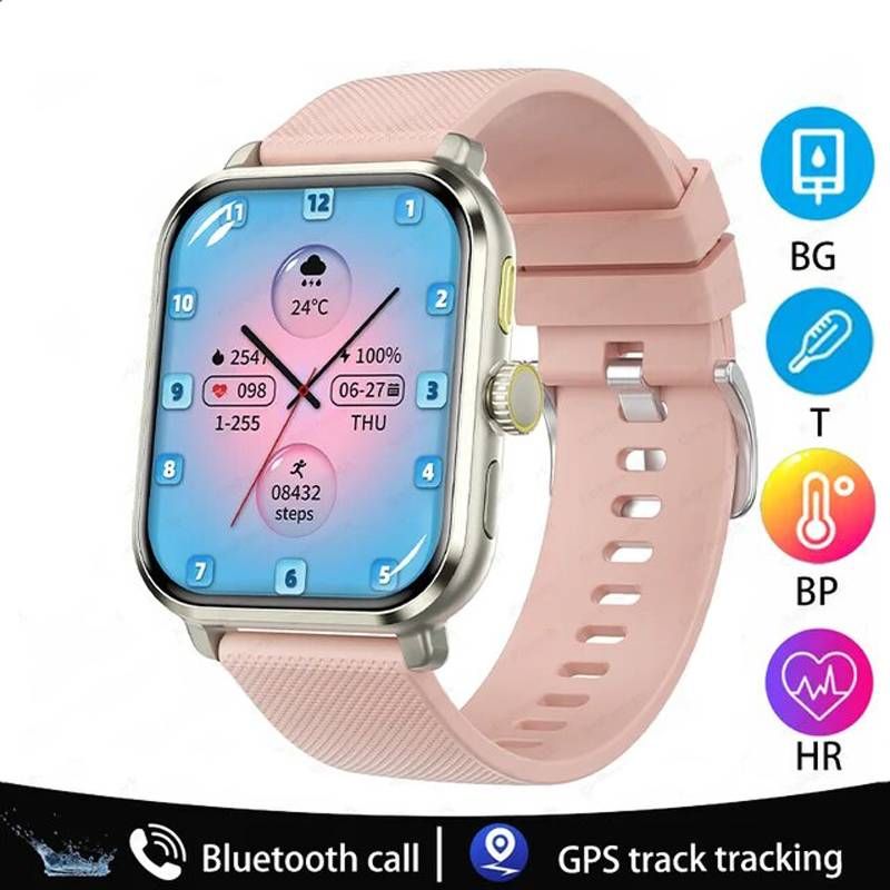 For Huawei Xiaomi New GPS Sport Smart Watch Men Women 1.83 inch Blood Sugar Monitor Health Tracker Voice Calling Smartwatch 2024_voghion.com