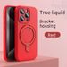 Magnetic Liquid Silicone Case With Kickstand For IPhone 16 Pro Max - Full Camera Protection, Anti-Slip Grip, 360° Shockproof Cover_voghion.com