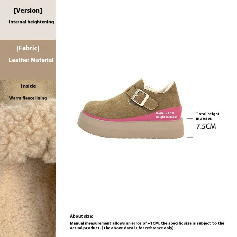 Chaussures à plateforme en cuir véritable pour femme – Confort et légèreté avec rehausse dissimulée de 4,5 cm (pointures 34 à 40, plusieurs coloris)_voghion.com