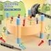 Jeu de construction pour enfants – Jeu de simulation de marteau et de clou double face avec base en bois (motricité fine, apprentissage STEM, jeu de rôle pour garçons et filles)_voghion.com