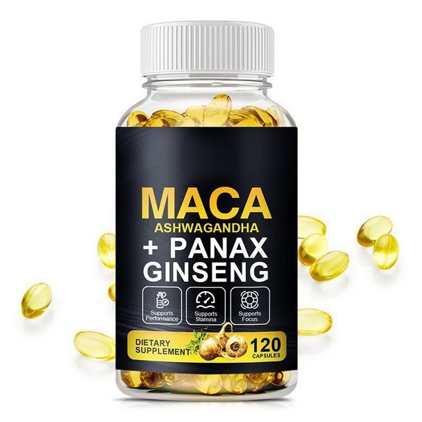 Maca Root Capsules 10000mg, Peruvian Maca Extract For Men & Women 120 Capsules_voghion.com