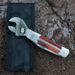 Multifunctional Colorful Wooden Handle Saw Knife With Fabric Case Travel Survival Adjustable Wrench Car Tool Kit_voghion.com