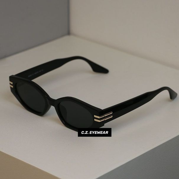 Super Cool Jennie Cat Eye Polygon Hip Hop Style Small Face Slimming Prescription Sunglasses_voghion.com
