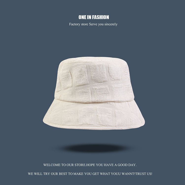 Chapeau seau de conception de niche femmes et hommes mousseline plissée fine montrant un petit visage crème solaire parasol chapeau de bassin marée_voghion.com