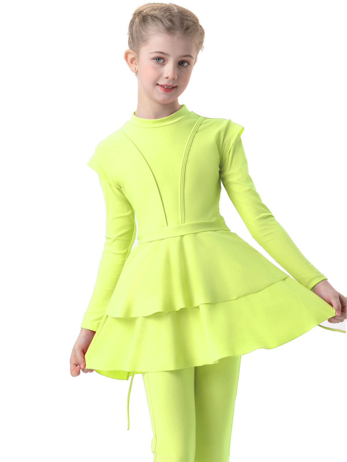 Muslimische Bademode Badeanzug Mädchen Konservativer Badeanzug Bukini Kinder Strand Badeanzug_voghion.com