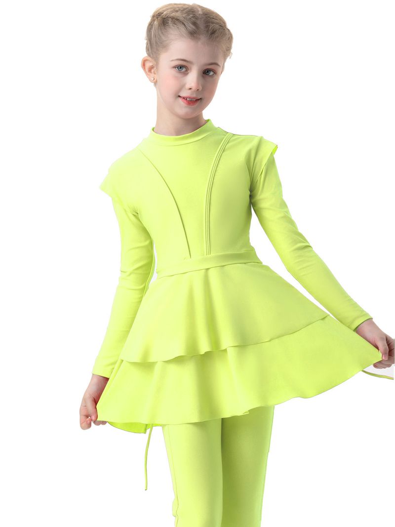 Muslim Swimwear Swimsuit Girl Conservative Swimsuit Bukini Children's Beach Swimsuit_voghion.com