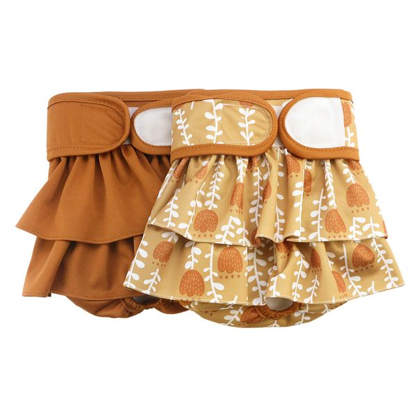 Conjunto higiênico para cães, fraldas para animais de estimação, estilo saia, calças menstruais_voghion.com