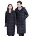 "Knee-Length Professional Cotton Coat – Unisex Winter Workwear For Property & Hospitality Staff"_voghion.com