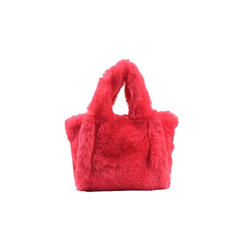 Winter Neue 2021 Mode frauen Schulter Tasche frauen Einfache Westlichen Stil Plüsch Handtasche Textur Umhängetasche_voghion.com