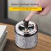 Push Down Metal Ashtray With Lid Spinning Ashtray Windproof Self-Cleaning Ashtray Metal Desktop Ashtray For Cigarette Smoking_voghion.com