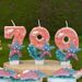 Creative Digital Cake Party Decoration First Birthday Candle Handmade DIY Ocean Starfish_voghion.com
