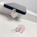 Frosted Glass Ball Heart Colorful Bead Phone Dustproof Charging Plug Android Waterproof A Pple Universal Huawei Type_voghion.com