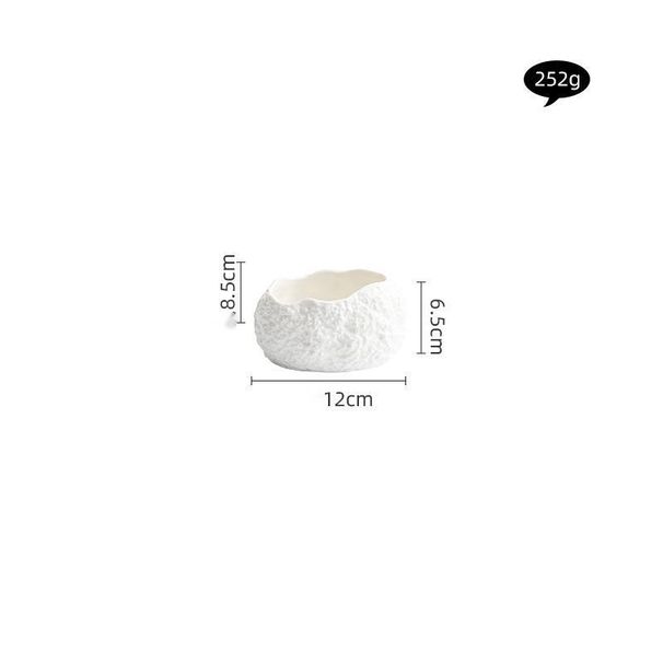 Rock Pattern Egg-shaped Hotel Restaurant High-end Dessert Creative Specialty Molecular Cuisine Artistic Dish Small Bowl_voghion.com
