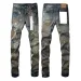 Jeans cargo en denim délavé et déchiré pour homme et femme, style motard, pantalon noir tendance._voghion.com