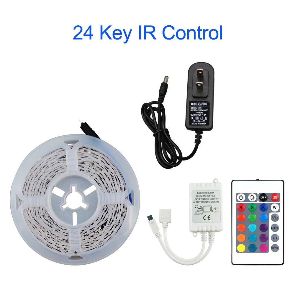 Smart LED Strip Lights 10M-40M, 24V RGB Color Changing With WiFi & Bluetooth Control, 5050/2835 SMD For Indoor Ambient Lighting_voghion.com