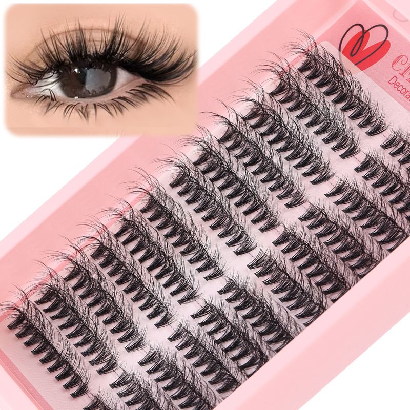 CMAYOME 216 Clusters D Curl False Eyelashes Set - 8-16mm Natural & Voluminous DIY Fluffy Lashes For Daily & Party Wear_voghion.com