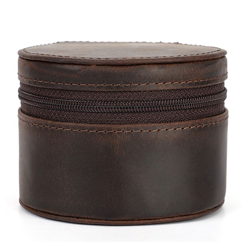 Watch Box Vintage Mad Horse Cowhide Mechanical Watch Case Portable Single Watch Storage Case_voghion.com