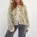 Women's Leopard Print Knit Cardigan – Retro Tie-Front Open Sweater Coat (Black, Green, Orange, Khaki, Burgundy)_voghion.com
