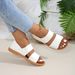 Large Size Summer New Fairy Style Flat Bottomed Soft Soled With A Back Bag And Roman Beach Sandals For Women_voghion.com