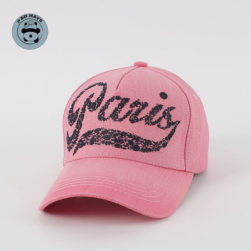 Unisex TPU offset PARIS letters couples fashion trend show face small baseball cap casual cap_voghion.com