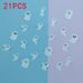 21PCS Halloween Horror Geist PET Selbst Klebe Papier Festival Party Anhänger Dekorative Wand Aufkleber_voghion.com