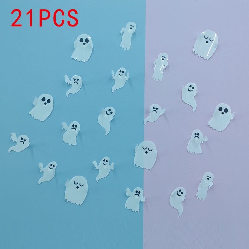 21 stuks PET Halloween decoratie GS021 Zwarte ogen witte geest_voghion.com