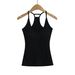 FS546-25 Frühlings-Tanktop im neuen Stil von INS Blogger mit dickem Brustkissen und schmaler Passform, innen hängendem Nackengurt_voghion.com