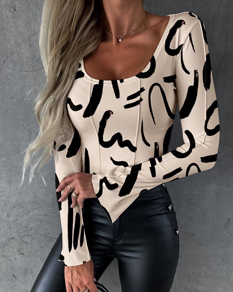 Heiße Strumpfhose mit Charakter-Print_voghion.com