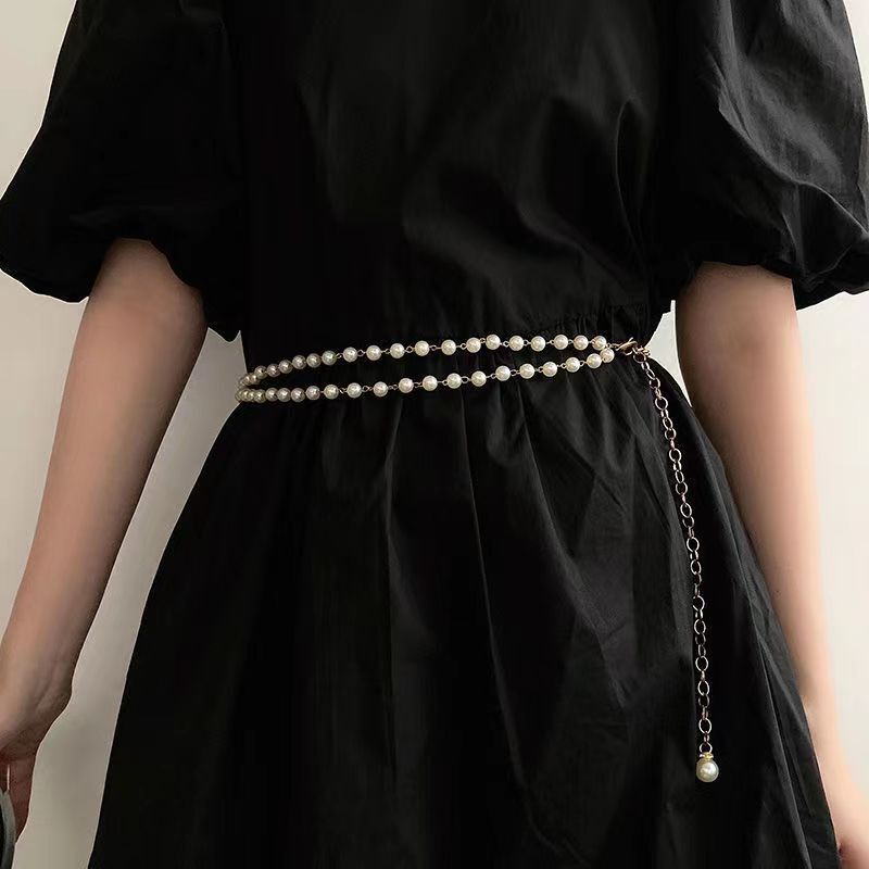 Waist chain accessories Double adjustable body chain everything with suit pants belt_voghion.com