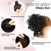 Lockig vågig knut Dragrep kemisk fiber syntetisk perukförlängning rörig knut håraccessoarer Fluffig perukpåse_voghion.com